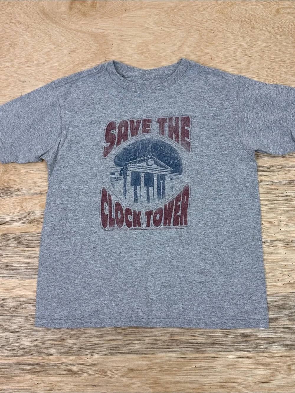 Kids' Gray 'Save The Clock Tower' Graphic Tee